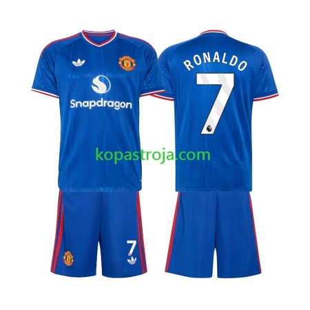 Billiga Fotbollströjor Manchester United Cristiano Ronaldo 7 Barn Borta tröja 2026/27 Kortärmad